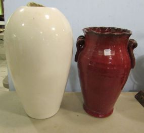 Two Large Pottery Planters