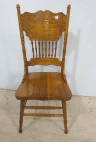 Contemporary Oak Side Chair