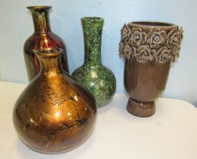 Four Pottery Decor Pieces