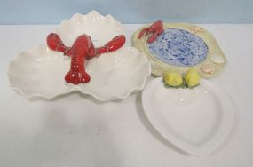 Lobster Serving Dishes, and Aviary Collection Bird DIsh