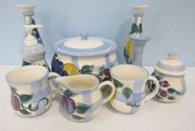 Nine Pieces of Gail Pittman Pottery