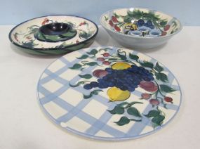 Four Gail Pittman Pottery Pieces