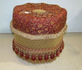 Upholsterd Muti Patterned Ottoman