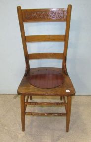 Antique Ladder Back Side Chair