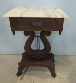 Carlton McLendon Victorian Marble Top End Table