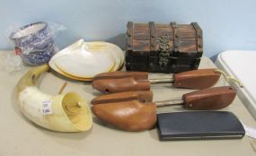 Vintage Shoe Stretchers, Decor Shells, Reproduction Horn Musket loader