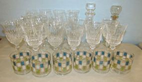 Crystal Glass, Decanters, and Cups