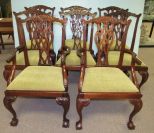 Eight Ball-n-Claw Chippendale Style Dining Chairs