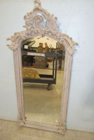Louis Philippe Painted Distressed Ornate Mirror