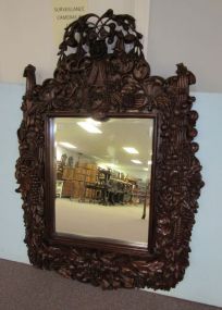 Grinling Gibbons Reproduction Large Carved Mirror