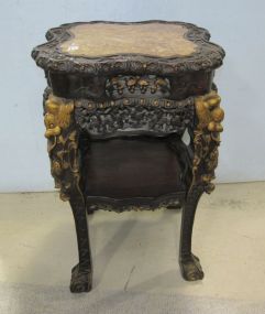 Chinese Heavy Carved Stand