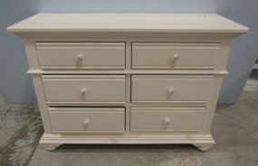Painted White Double Dresser