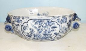 Blue and White Asian Tureen/Planter