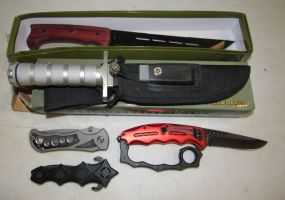 Five Hunting and Survival Knives