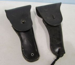 US Military Black Leather Colt 1911 Gun Holsters