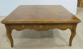 Wells Furniture Co. Square French Provincial Style Coffee Table