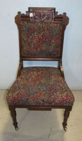 Victorian Upholstered Parlor Chair