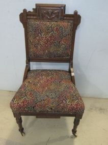 Victorian Upholstered Parlor Chair