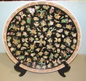 Large Asian Hand Painted Charger