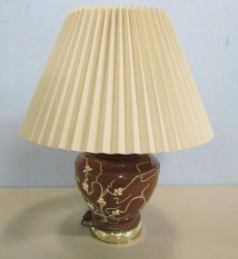 Burgundy Ceramic Lamp