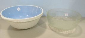 Glass Bowl and A Esimix Bowl by T G Green and Co