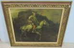 Antique Style Giclee Painting of English Horsemen