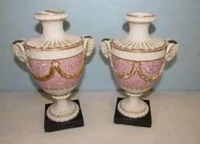 Pair of Gold Anchor Chelsea Vases