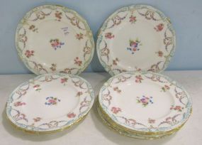 Eight Hand Painted Cilman Collamore Plates