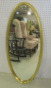 Gold Oval Cheval Mirror