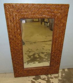 Woven Framed Mirror