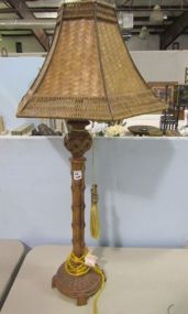 Resin Bamboo Style Table Lamp
