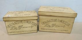 Two Chocolaterie Decorative Boxes
