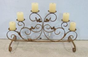 Large Wrought Iron Candle Display