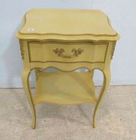 French Provincial One Drawer Nightstand