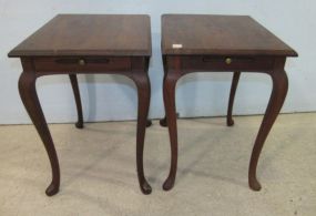 Pair of Pull Out Shelves End Tables
