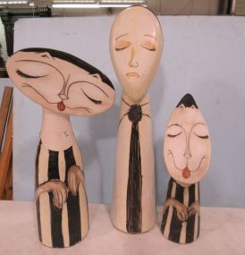 Three Ceramic Pottery Figures