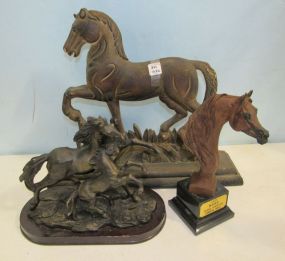 Three Horse Statues