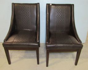 Ashley Furniture Pair of Faux Leather Chairs