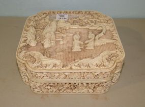 Ivory Dynasty Asian Trinket Box