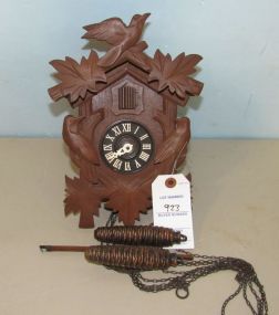Wood Carved Coo Coo Clock