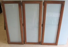 Three Glass Cabinet Doors