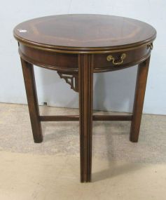 Chippendale Style Round Lamp Table