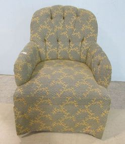 Upholstered Skirted Arm Chair