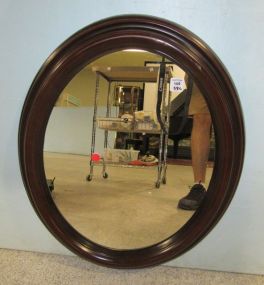 Oval Plastic Frame Mirror