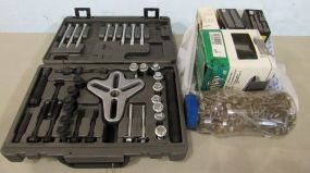 Bolt Puller Kit and Boxes of Nails