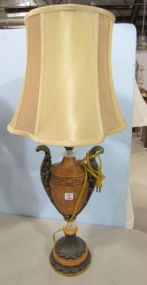 Resin Wood Design Urn Lamp