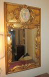 Reproduction Gold Trumeau Mirror