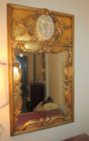 Reproduction Gold Trumeau Mirror