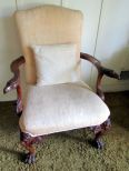 Early 20th Century Eagles Leather Library Chairs Armchair