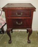 Vintage Mahogany Ball-n-Claw Night Stand